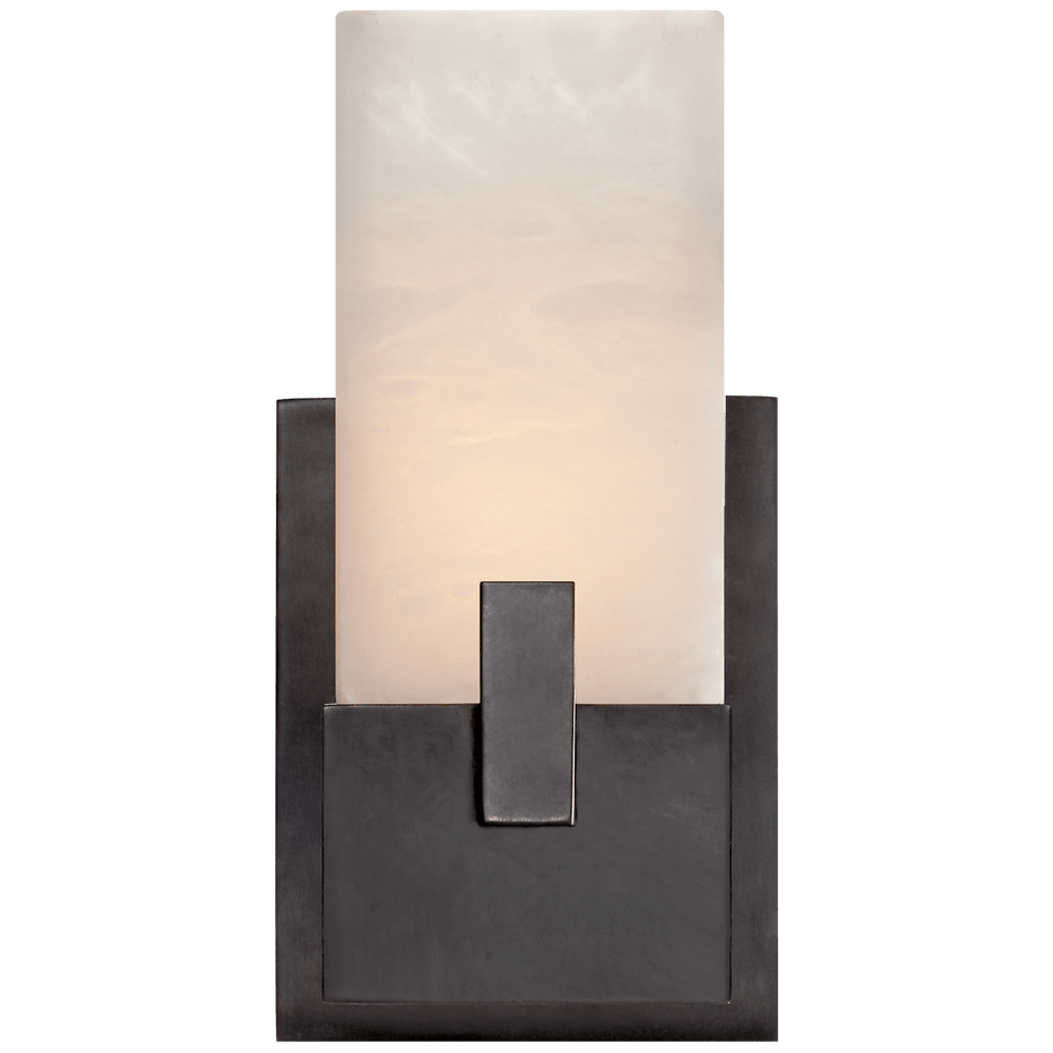 Covet Short Clip Bath Sconce in Bronze