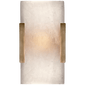 Covet Wide Clip Bath Sconce in Antique-Burnished Brass