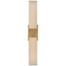 Antique-Burnished Brass with Alabaster / Alabaster