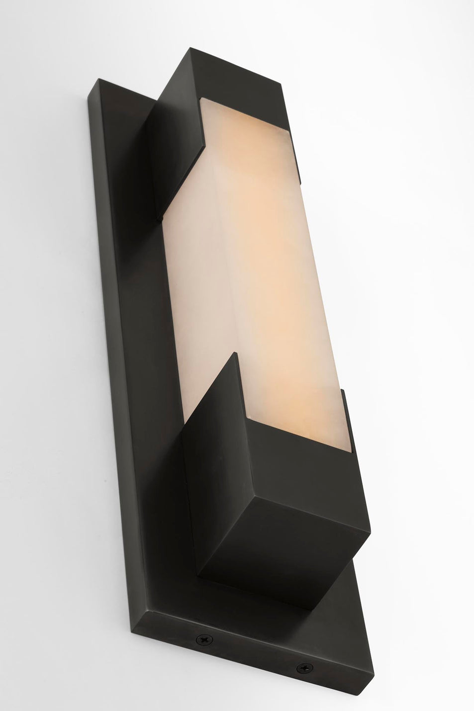 Covet 16" Bracketed Bath Light in Bronze with Alabaster