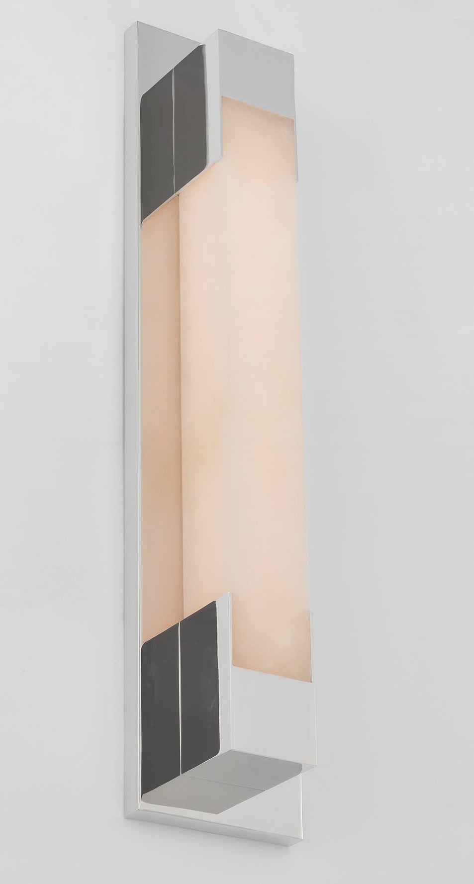 Covet 21" Bracketed Bath Light in Polished Nickel with Alabaster