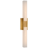Antique-Burnished Brass with Alabaster / Alabaster