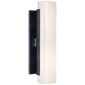 Precision Cylinder Sconce in Bronze with White Glass