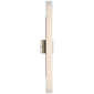 Precision 28" Bath Light in Polished Nickel with White Glass