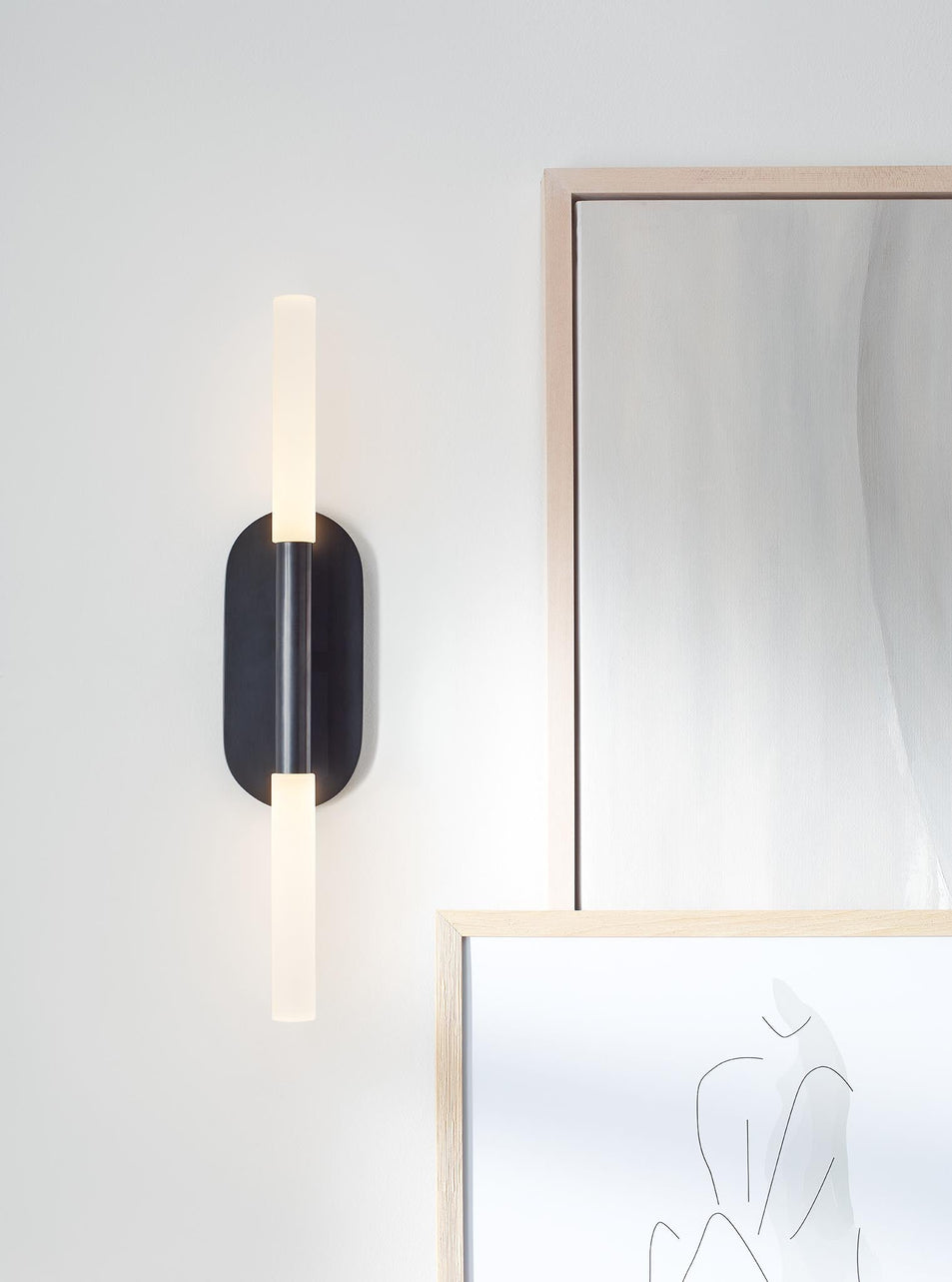 Rousseau Medium Vanity Sconce, a premium Decorative light by Visual Comfort. Close - up image of its design.