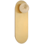 Mirrored Antique Brass with Alabaster / Alabaster
