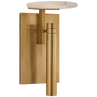 Antique-Burnished Brass with Alabaster / Alabaster