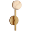 Antique-Burnished Brass with Alabaster / Alabaster