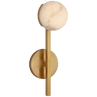 Antique-Burnished Brass with Alabaster / Alabaster
