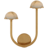 Antique-Burnished Brass with Alabaster / Alabaster