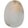Alabaster and Antique-Burnished Brass