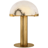 Antique-Burnished Brass with Alabaster / Alabaster