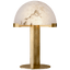 Antique-Burnished Brass with Alabaster / Alabaster