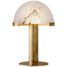 Antique-Burnished Brass with Alabaster / Alabaster