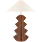 Senso Large Table Lamp in Autumn Copper with Linen Shade