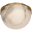 Antique-Burnished Brass with Alabaster / Alabaster