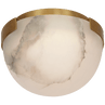 Antique-Burnished Brass with Alabaster / Alabaster