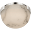 Polished Nickel with Alabaster / Alabaster