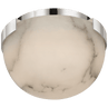 Polished Nickel with Alabaster / Alabaster