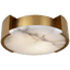 Antique-Burnished Brass with Alabaster / Alabaster