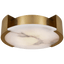 Antique-Burnished Brass with Alabaster / Alabaster
