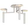 Polished Nickel with Alabaster / Alabaster
