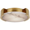 Antique-Burnished Brass with Alabaster / Alabaster