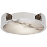 Polished Nickel with Alabaster / Alabaster