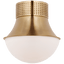 Antique-Burnished Brass / Біле скло