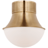 Antique-Burnished Brass / Біле скло