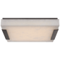Covet Large Flush Mount in Bronze with Alabaster