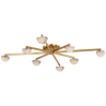 Antique-Burnished Brass with Alabaster / Alabaster