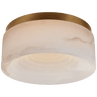Antique-Burnished Brass with Alabaster / Alabaster