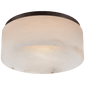 Otto Medium Flush Mount in Bronze with Alabaster