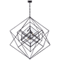 Cubist Large Chandelier, a premium Chandelier light by Visual Comfort & Co. Close - up image of its design.