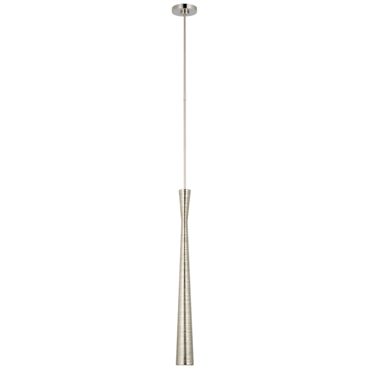 Utopia Tall Pendant in Polished Nickel