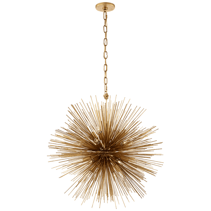Strada Medium Round Chandelier in Gild