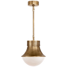 Antique-Burnished Brass / Біле скло