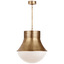 Antique-Burnished Brass / Біле скло