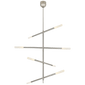 Rousseau Large Articulating Chandelier, a premium Chandelier light by Visual Comfort & Co. Close - up image of its design.