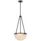 Melange Small Pendant in Bronze with Alabaster