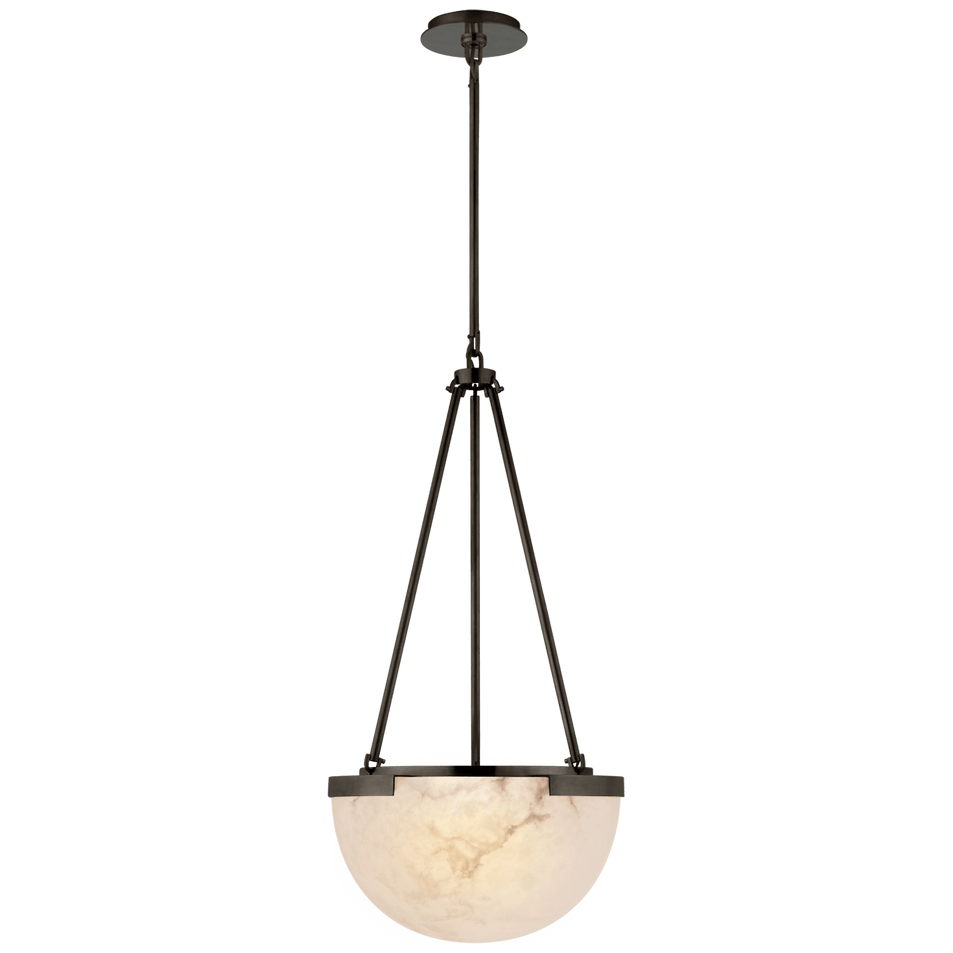 Melange Small Pendant in Bronze with Alabaster