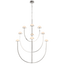 Polished Nickel with Alabaster / Alabaster