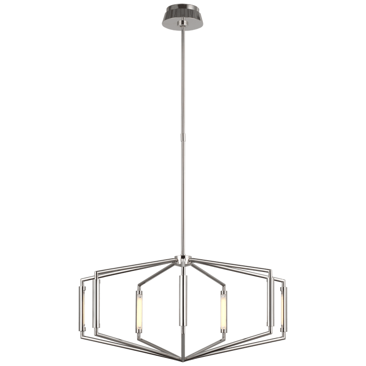 Appareil 30" Low Profile Chandelier, a premium Chandelier light by Visual Comfort & Co. Close - up image of its design.