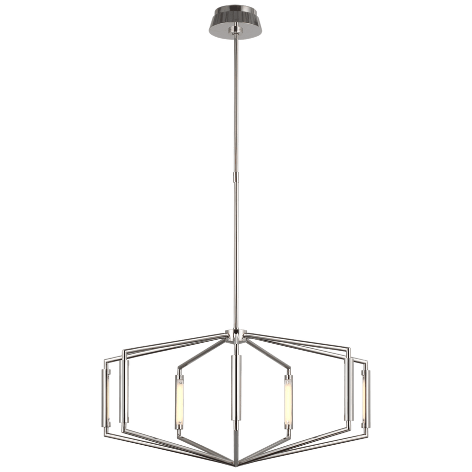 Appareil 30" Low Profile Chandelier, a premium Chandelier light by Visual Comfort & Co. Close - up image of its design.