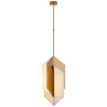 Antique-Burnished Brass with Alabaster / Alabaster