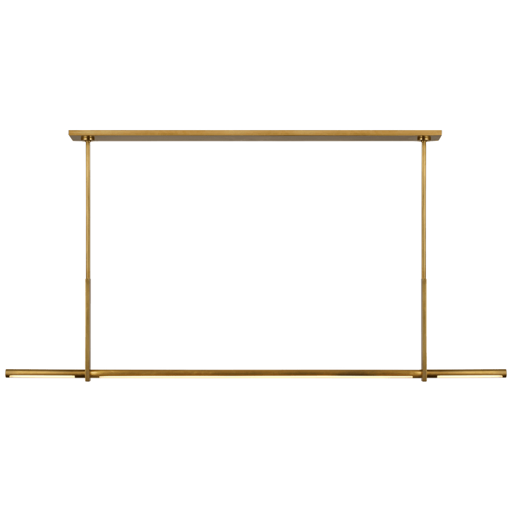 Axis Large Linear Pendant in Antique-Burnished Brass