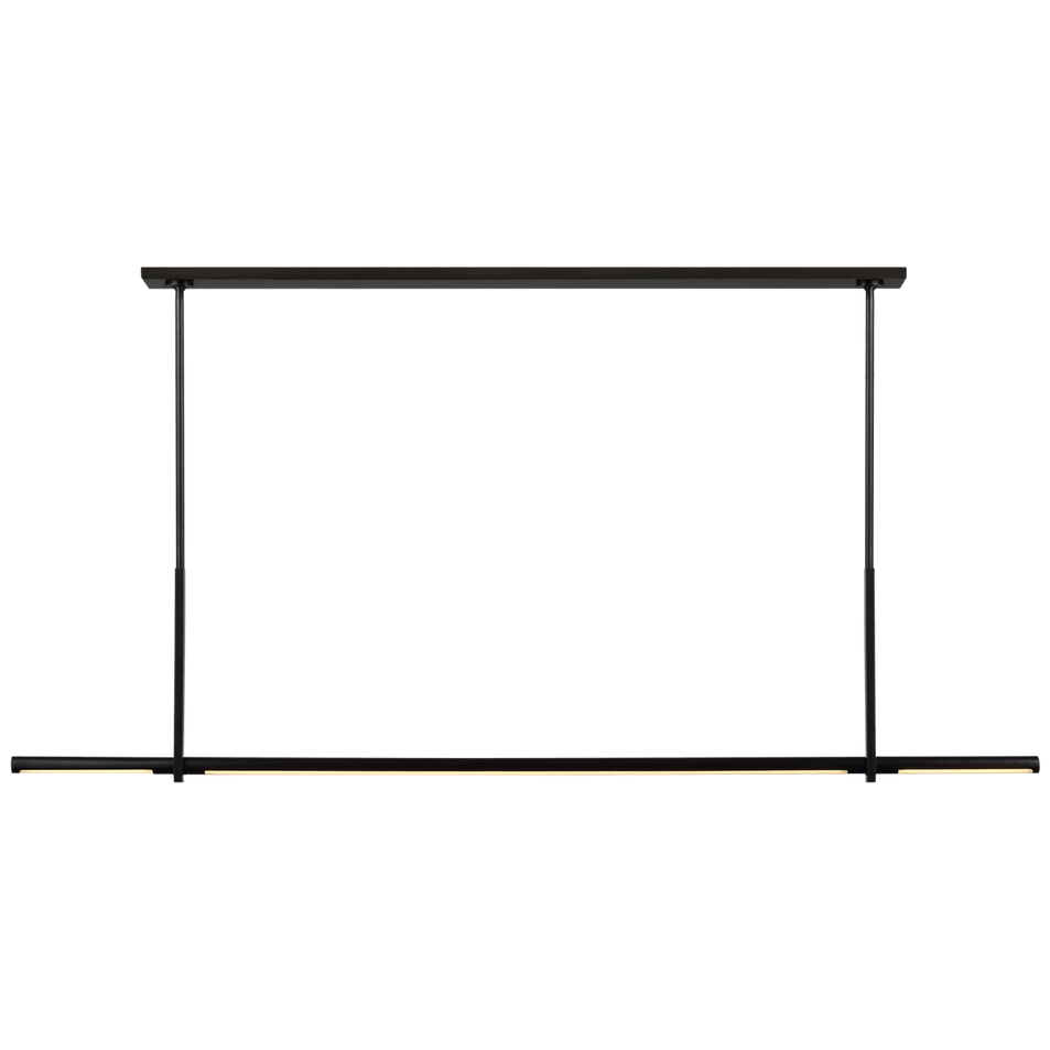 Axis Large Linear Pendant in Bronze