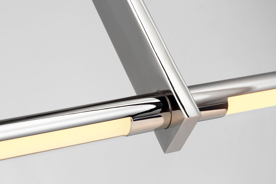 Axis Large Linear Pendant in Polished Nickel