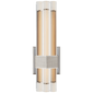 Fascio 14" Asymmetric Sconce in Polished Nickel with Crystal